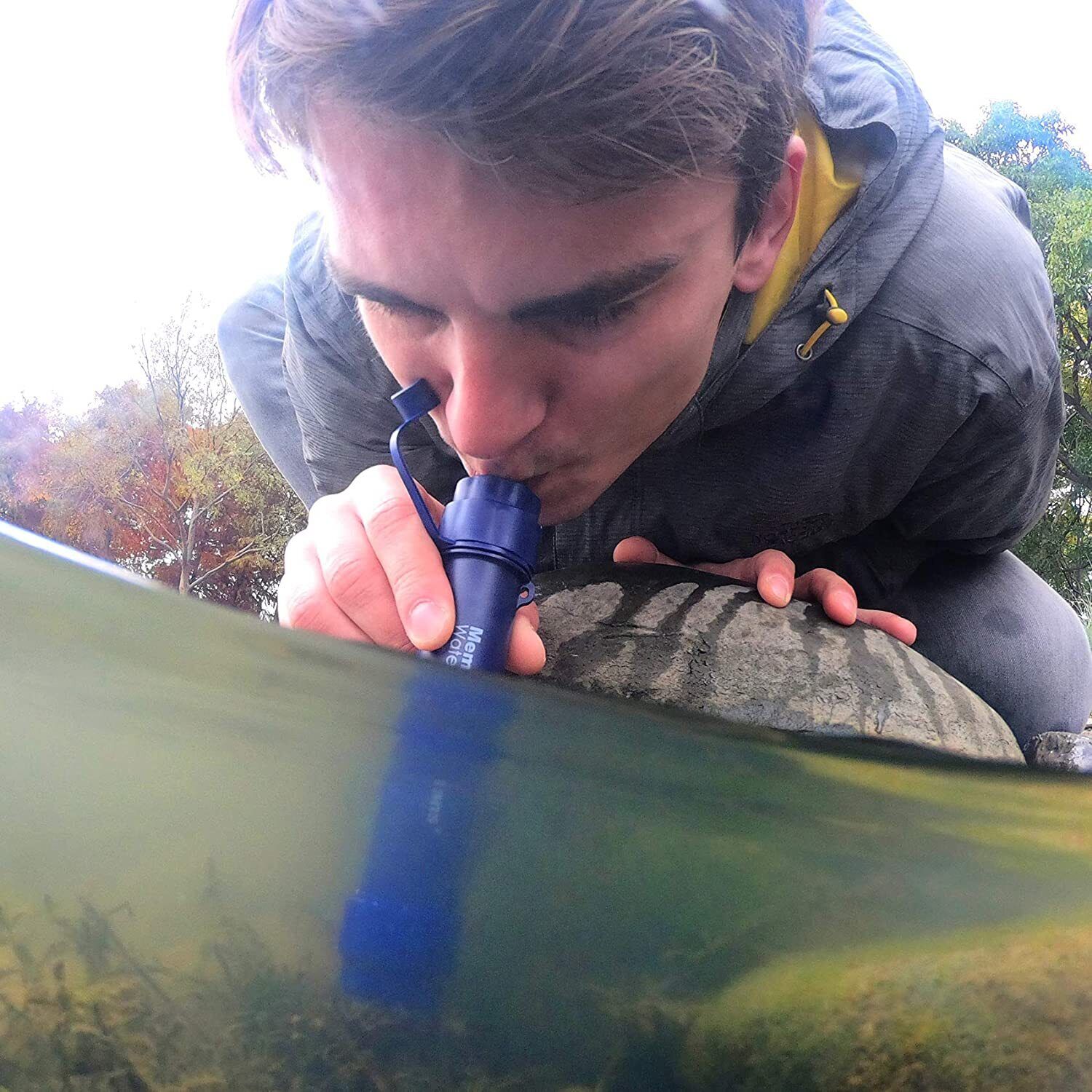 Personal Water Filter Straw 5000L Outdoor Survival Water Purification Straw0.1I 1/4m V201-W13583897