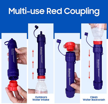 Personal Water Filter Straw 5000L Outdoor Survival Water Purification Straw0.1I 1/4m V201-W13583897