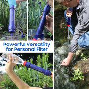 Personal Water Filter Straw 5000L Outdoor Survival Water Purification Straw0.1I 1/4m V201-W13583897