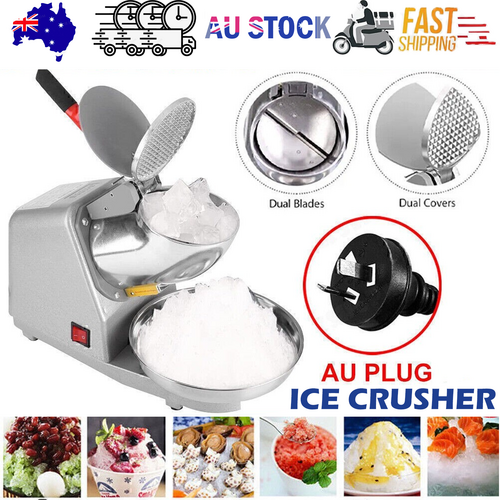 Upgraded Electric Ice Crusher Shaver Snow Cone Maker Commercial Machine2200r/m V201-W13654146