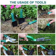 Shovel Harrow Potted Flower Gardening Tools Gift Kit Glove Garden Tool 10Pcs/Set V201-W13677361
