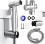Stainless Steel Douche Bidet Toilet Spray Shower Shattaf Diverter Kit Handheld V201-W13677435