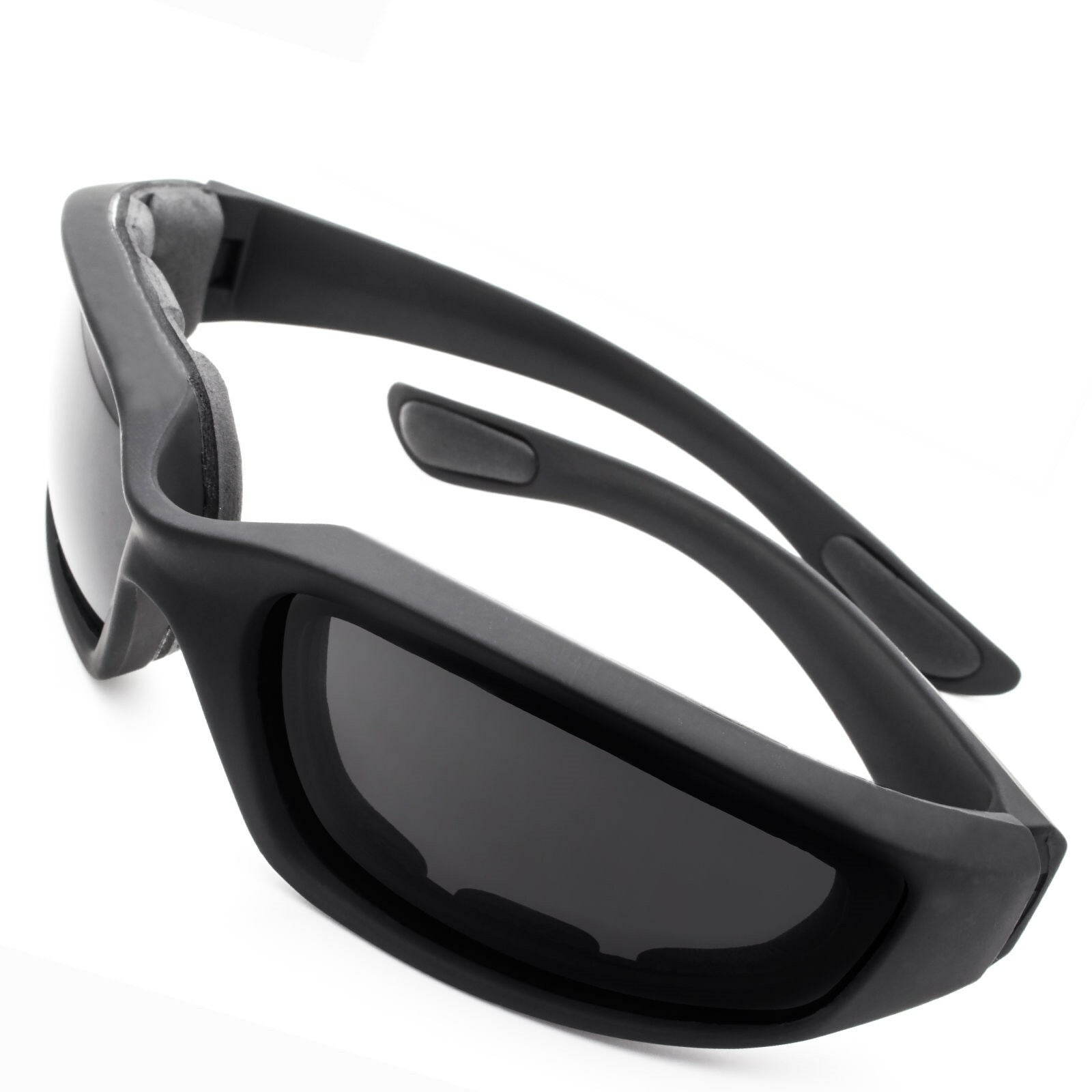 3pcs Chopper Foam Padded Motorcycle Riding Glasses Sunglasses Windproof Goggles V201-W13680443