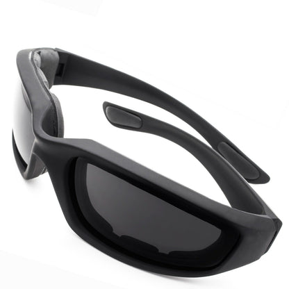 3pcs Chopper Foam Padded Motorcycle Riding Glasses Sunglasses Windproof Goggles V201-W13680443