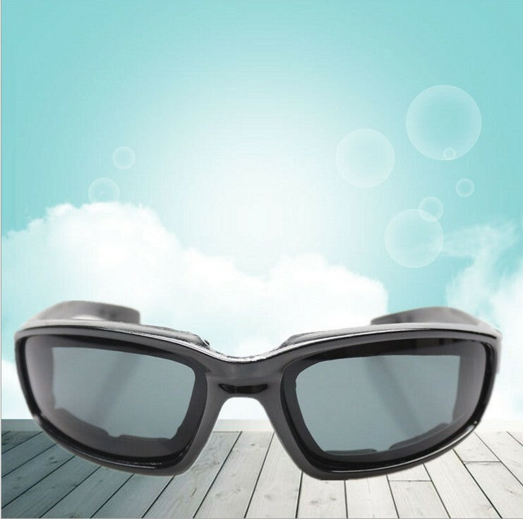 3pcs Chopper Foam Padded Motorcycle Riding Glasses Sunglasses Windproof Goggles V201-W13680443