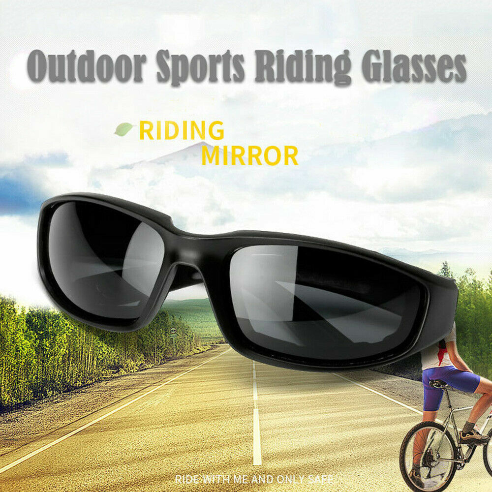 3pcs Chopper Foam Padded Motorcycle Riding Glasses Sunglasses Windproof Goggles V201-W13680443