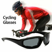 3pcs Chopper Foam Padded Motorcycle Riding Glasses Sunglasses Windproof Goggles V201-W13680443