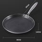 30cm Stainless Steel Crepe Pan Non-Stick Pan Honeycomb Coating Frying Pan Pizza6299 V201-W13885168