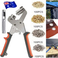 Installation Eyelets Button Pliers Handheld Grommet Tool Kit Manual Puncher Tool