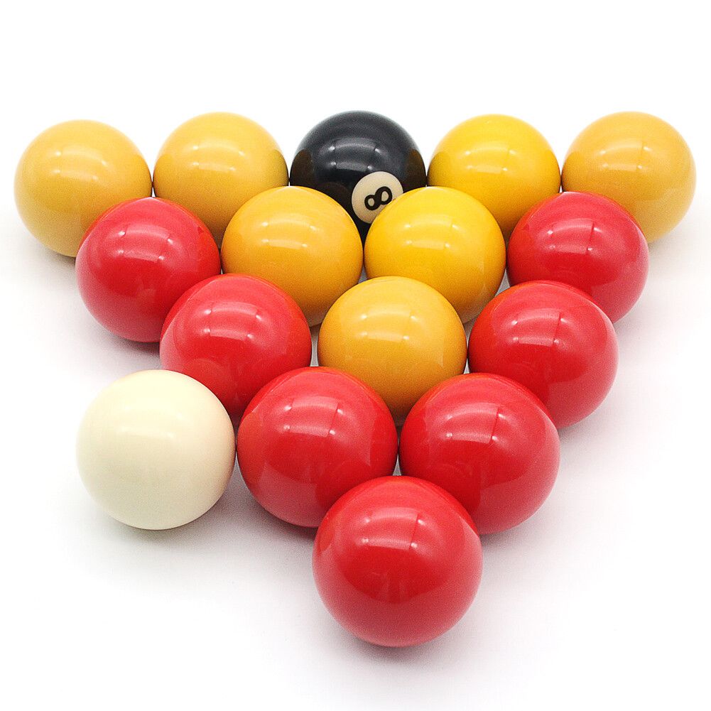 2" inch Pool Balls Red And Yellow 16 Balls Billiards cues balls V201-W13954797