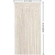 2m Heavy Duty Macrame Curtain Boho Woven Wall Hanging Window Doorway Wedding V201-WALL0102WH8AU