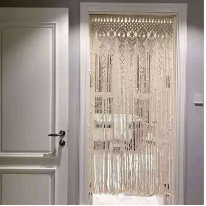 2m Heavy Duty Macrame Curtain Boho Woven Wall Hanging Window Doorway Wedding V201-WALL0102WH8AU