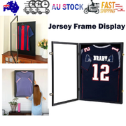 Jersey Frame Display Case Large Sports Jersey Showcase Box Custom Shirt Display V201-WEAR8060BL8AU