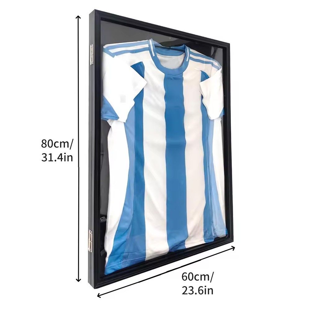Jersey Frame Display Case Large Sports Jersey Showcase Box Custom Shirt Display V201-WEAR8060BL8AU
