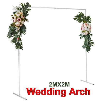 Wedding Arch White Square Backdrop Flower Display Stand Background 2.2M V201-WED0001WH8AU