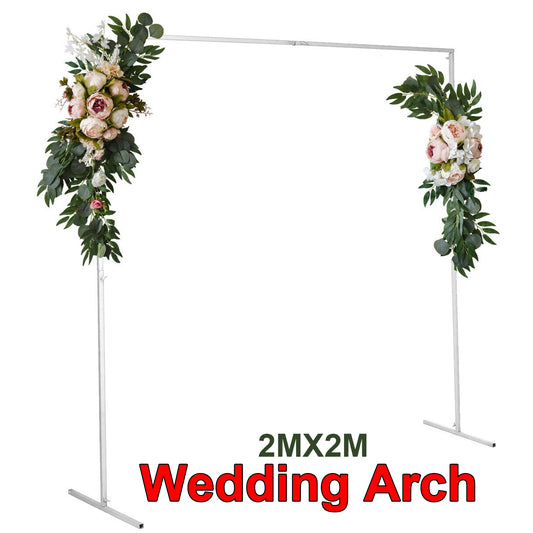 Wedding Arch White Square Backdrop Flower Display Stand Background 2.2M V201-WED0001WH8AU