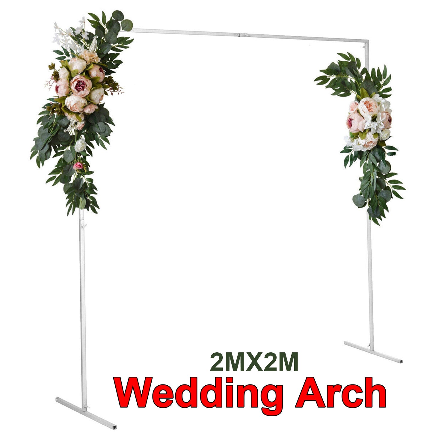 Wedding Arch White Square Backdrop Flower Display Stand Background 2.2M V201-WED0001WH8AU
