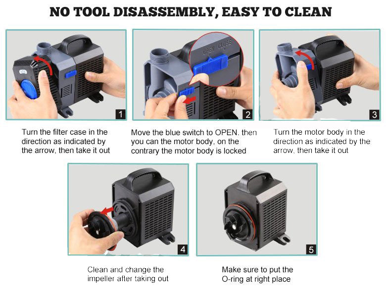 140W 16000L/H Submersible Aquarium Fountain Pond Marine Water Pump Fish Tank NEW V201-WPUMP0140BL8AU
