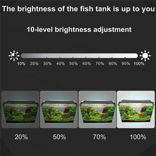 LED Light 40cm Full Spectrum Aquarium Lighting Aqua Plant Fish Tank Lamp 15W V201-YGD0018CO8X1