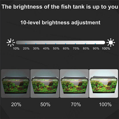 LED Light 40cm Full Spectrum Aquarium Lighting Aqua Plant Fish Tank Lamp 15W V201-YGD0018CO8X1