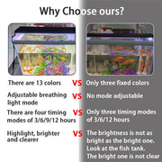 LED Light 40cm Full Spectrum Aquarium Lighting Aqua Plant Fish Tank Lamp 15W V201-YGD0018CO8X1