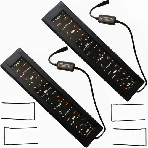 2Sets LED Light 40cm Full Spectrum Aquarium Lighting Aqua Plant Fish Tank Lamp 15W V201-YGD0018CO8X2