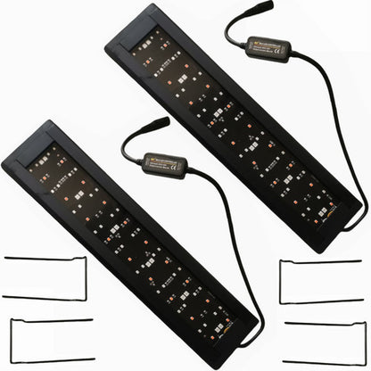 2Sets LED Light 40cm Full Spectrum Aquarium Lighting Aqua Plant Fish Tank Lamp 15W V201-YGD0018CO8X2