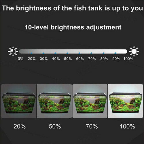 2Sets LED Light 40cm Full Spectrum Aquarium Lighting Aqua Plant Fish Tank Lamp 15W V201-YGD0018CO8X2