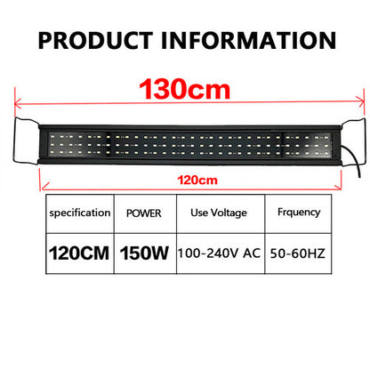 120 CM 150W 244LED Aquarium LED Lighting Marine Aqua Fish Tank Light NEW V201-YGD0120BU8AU