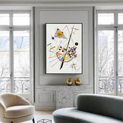 Wall Art 50cmx70cm Delicate Tension By Wassily Kandinsky Black Frame Canvas V207-1076