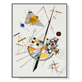Wall Art 70cmx100cm Delicate Tension By Wassily Kandinsky Black Frame Canvas V207-1078