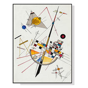 Wall Art 70cmx100cm Delicate Tension By Wassily Kandinsky Black Frame Canvas V207-1078
