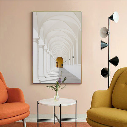 Wall Art 50cmx70cm Long Corridor Style A Gold Frame Canvas V207-1091