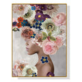 Wall Art 50cmx70cm Foolish in Love II Gold Frame Canvas V207-1097