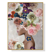 Wall Art 50cmx70cm Foolish in Love II Gold Frame Canvas V207-1097