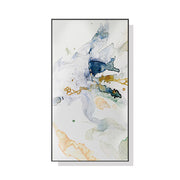 Wall Art 40cmx80cm Abstract Watercolour Style Black Frame Canvas V207-1145