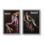 Wall Art 50cmx70cm Bally Man & Woman 2 Sets Black Frame Canvas V207-1170