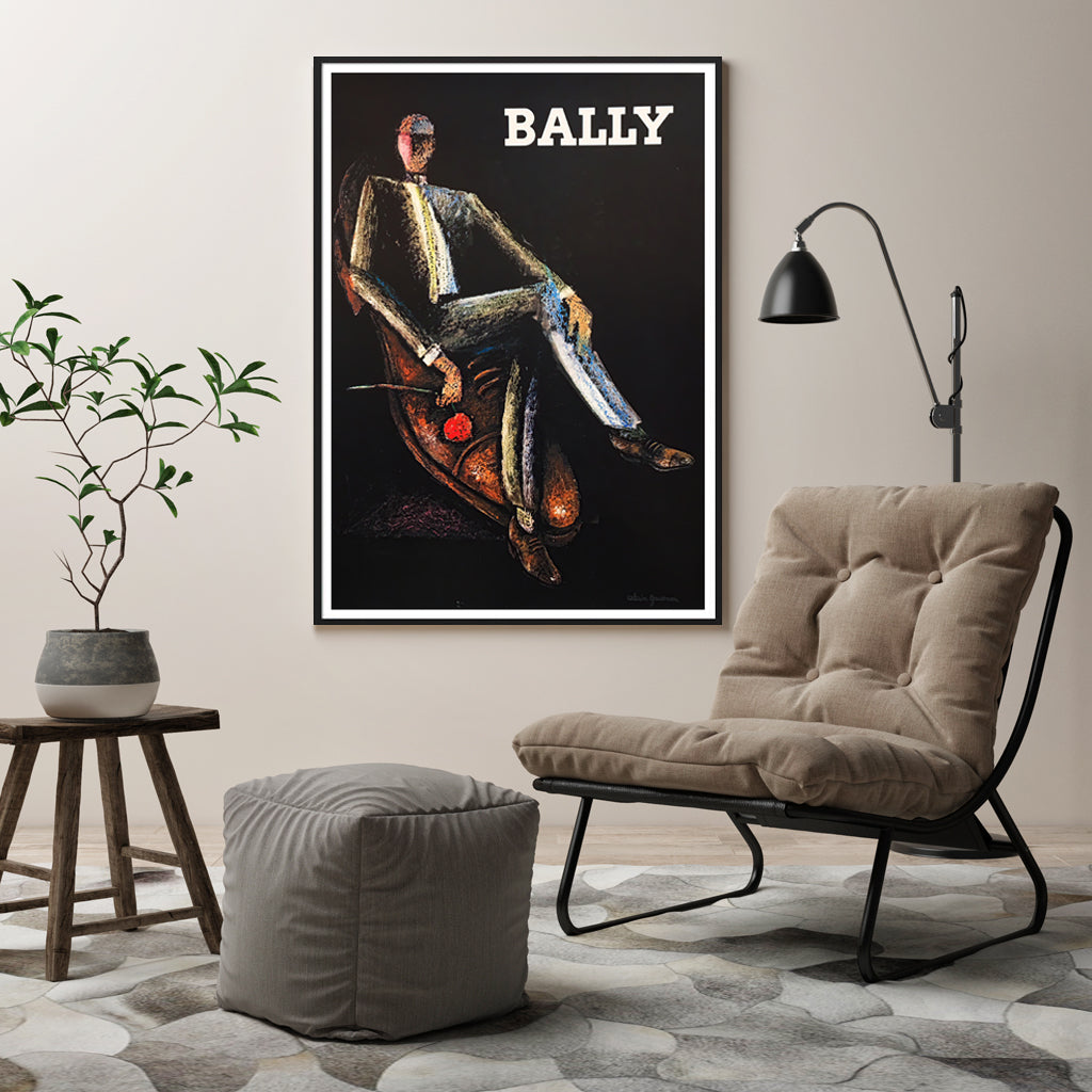 Wall Art 50cmx70cm Bally Man & Woman 2 Sets Black Frame Canvas V207-1170