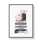 Wall Art 50cmx70cm Fashion Book Black Frame Canvas V207-1172