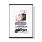 Wall Art 60cmx90cm Fashion Book Black Frame Canvas V207-1173