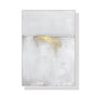 Wall Art 60cmx90cm Abstract gold white single II White Frame Canvas V207-1278