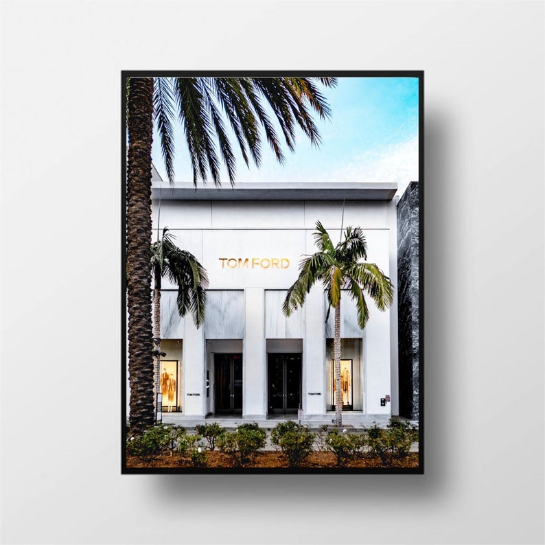 Wall Art 50cmx70cm Fashion Store Black Frame Canvas V207-1334