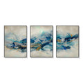 Wall Art 60cmx90cm The Universal 3 Sets Black Frame Canvas V207-1431