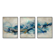 Wall Art 60cmx90cm The Universal 3 Sets Black Frame Canvas V207-1431