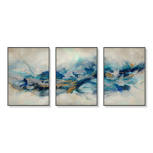 Wall Art 60cmx90cm The Universal 3 Sets Black Frame Canvas V207-1431
