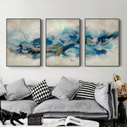 Wall Art 60cmx90cm The Universal 3 Sets Black Frame Canvas V207-1431