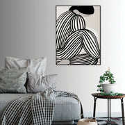 Wall Art 50cmx70cm Mid Century Figure Black Frame Canvas V207-1750
