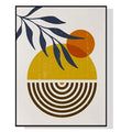 Wall Art 40cmx60cm Sun and Moon Black Frame Canvas V207-1778.1