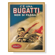 Wall Art 50cmx70cm Bugatti Gold Frame Canvas V207-1831