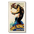 Wall Art 40cmx80cm King Kong 1933 Gold Frame Canvas V207-1875
